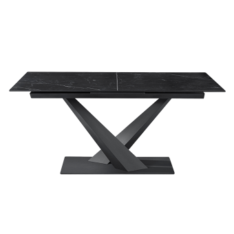 Разтегателна трапезна маса TINACO - черна