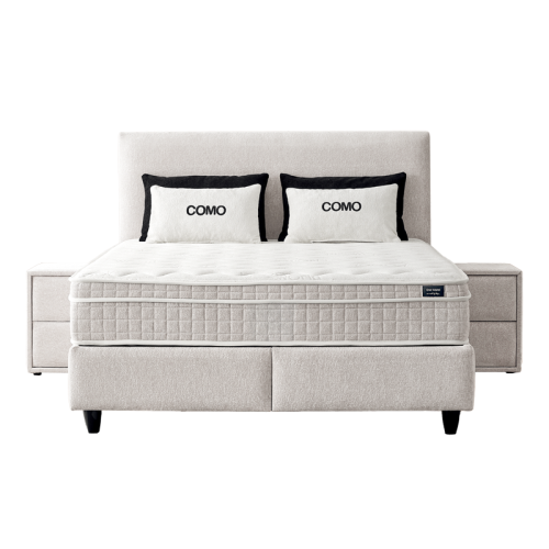 Тапицирана спалня с матрак COMO 180 x 200 - крем AN