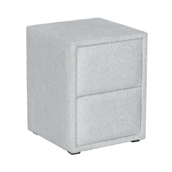 Нощно шкафче за спалня COMO - сребърен AN