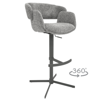 Бар стол PAIDE 8 - сив 44