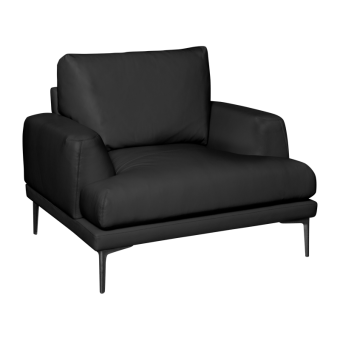 Кожен фотьойл GRASTEN LUX - черен