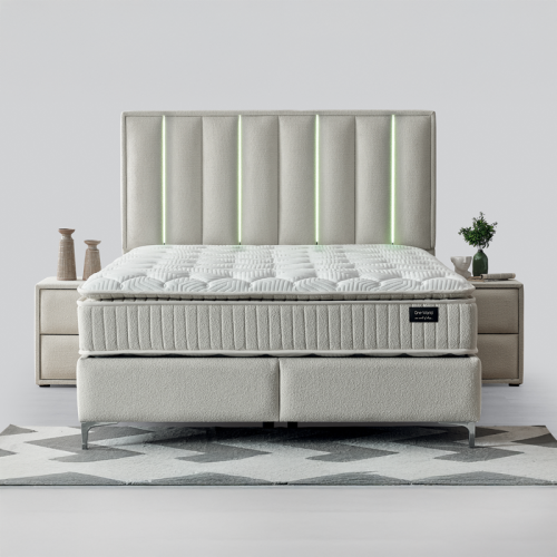 Тапицирана спалня с матрак MINI MOONLIGHT 160 х 200 - крем 01 Тапицирана спалня с матрак MINI MOONLIGHT 160 х 200 - крем 01