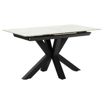 Разтегателна трапезна маса STARGARD - бял гланц