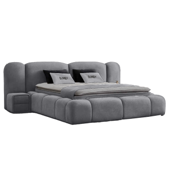 Тапицирана спалня с матрак BUMBY 180 x 200 - сив 13