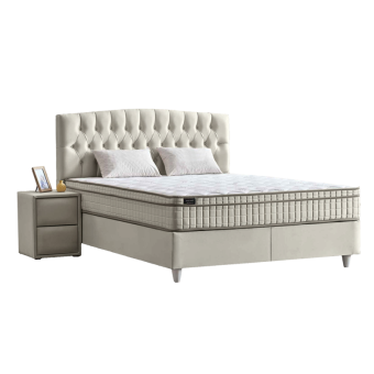 Тапицирана спалня с матрак MONZA 180 x 200 - крем B 01