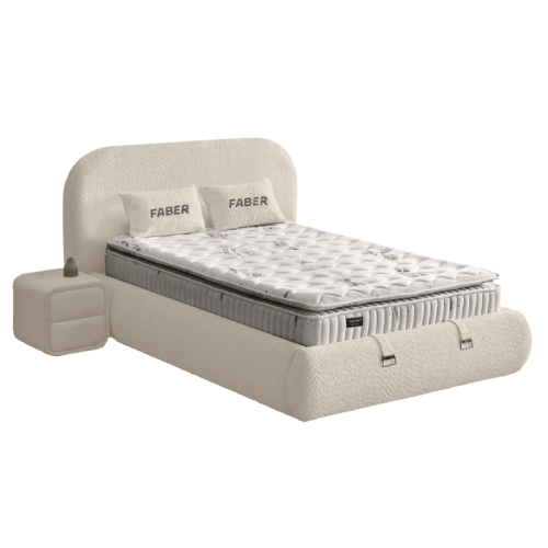 Тапицирана спалня с матрак FABER 120 х 200 - лате 06