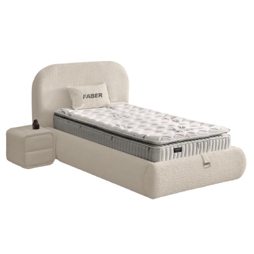Тапицирано легло с матрак FABER 90 х 200 - лате 06