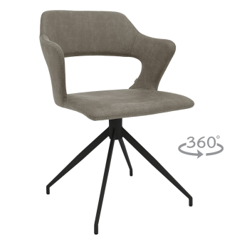 Трапезен стол RAPLA - сив 108