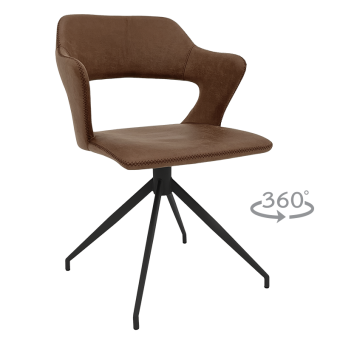 Трапезен стол RAPLA - кафяв 16