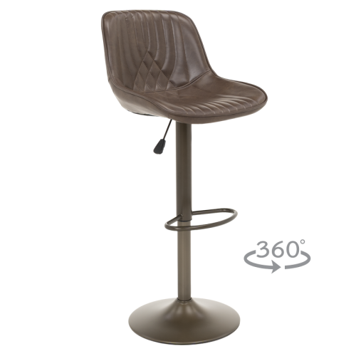 Бар стол PORUS - кафяв