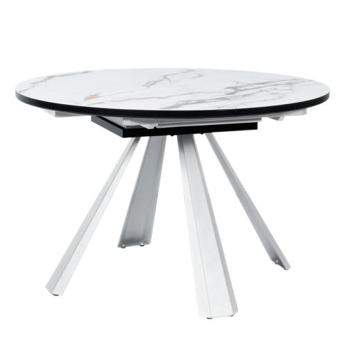 Разтегателна трапезна маса DOMINIK - бял 02