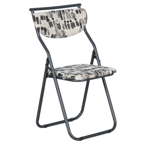 Сгъваем стол SATER - черен-бял