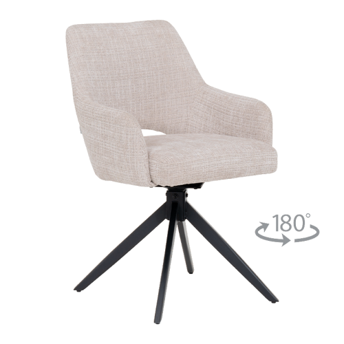 Трапезен стол HEREFORD - крем