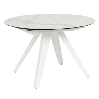 Разтегателна трапезна маса BOLKOW - бял 02