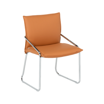 Посетителски стол Carmen 1144 - оранжев