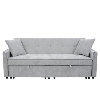 Разтегателен диван - тройка KENGE - сив