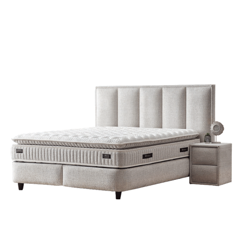 Тапицирана спалня с матрак ASTORIA 180 x 200 - перла 01 Тапицирана спалня с матрак ASTORIA 180 x 200 - перла 01