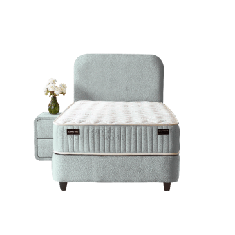 Тапицирано легло с матрак COMO PRO 90 x 200 - сив P