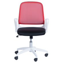 Работен стол Carmen 7033 - червено - черен