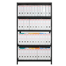 Метален стелаж HARD 180x90x40 см, до 130 кг на рафт - черен Метален стелаж HARD 180x90x40 см, до 130 кг на рафт - черен