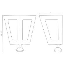 Комплект крака за метален шкаф Комплект крака за метален шкаф