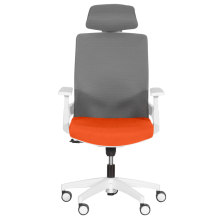 Президентски офис стол Carmen 7546 - оранжев - сив