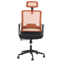 Президентски офис стол Carmen 7562 - черно - оранжево