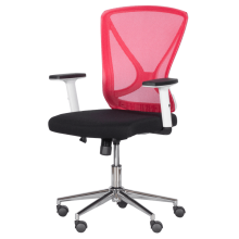 Работен офис стол Carmen 7049 - червен - черен