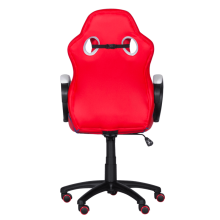 Геймърски стол с футболни мотиви Carmen 6300 - червено-бял