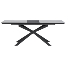 Разтегателна трапезна маса OMAHA - бял - тъмносив