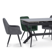 Трапезен стол ETON P - тъмносив HLR