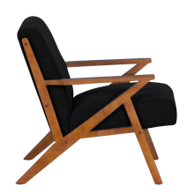 Кресло MAURO - орех - черен