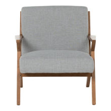 Кресло MAURO - орех - сив