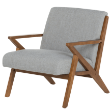 Кресло MAURO - орех - сив