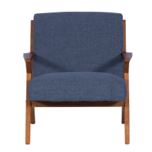 Кресло MAURO - орех - син