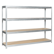 Метален стелаж MEGA 177x240x45 см, до 450 кг на рафт - цинк