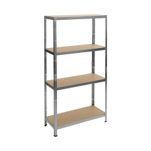 Метален стелаж Carmen CR-1011 - 160х80х40 см, до 100 кг на рафт - цинк Метален стелаж Carmen CR-1011 - 160х80х40 см, до 100 кг на рафт - цинк