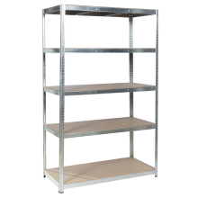 Метален стелаж Carmen CR-1012 - 200х120х60 см, до 250 кг на рафт - цинк Метален стелаж Carmen CR-1012 - 200х120х60 см, до 250 кг на рафт - цинк