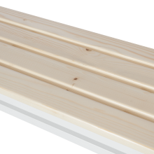 Пейка за съблекалня Carmen 150-1 - 150x40.5x42.5 см - бяла