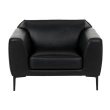 Кожен фотьойл RONDE LUX -1 - черен