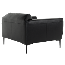 Кожен фотьойл RONDE LUX -1 - черен