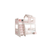 Двуетажно детско легло PINK HOUSE - ляво