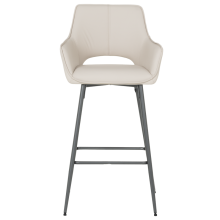 Бар стол TELFORD 2 силиконова кожа - капучино 04