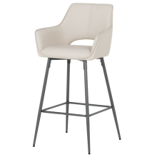 Бар стол TELFORD 2 силиконова кожа - капучино 04