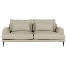 Кожен диван - тройка GRASTEN LUX  - бежов