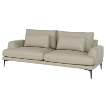 Кожен диван - тройка GRASTEN LUX  - бежов