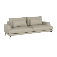 Кожен диван - тройка GRASTEN LUX  - бежов