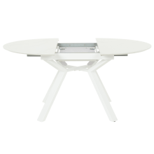 Разтегателна трапезна маса BOSTON - бяла