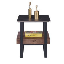 Помощна холна маса SALA - орех / черно Помощна холна маса SALA - орех / черно