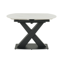 Разтегателна трапезна маса KARLINO - бяла